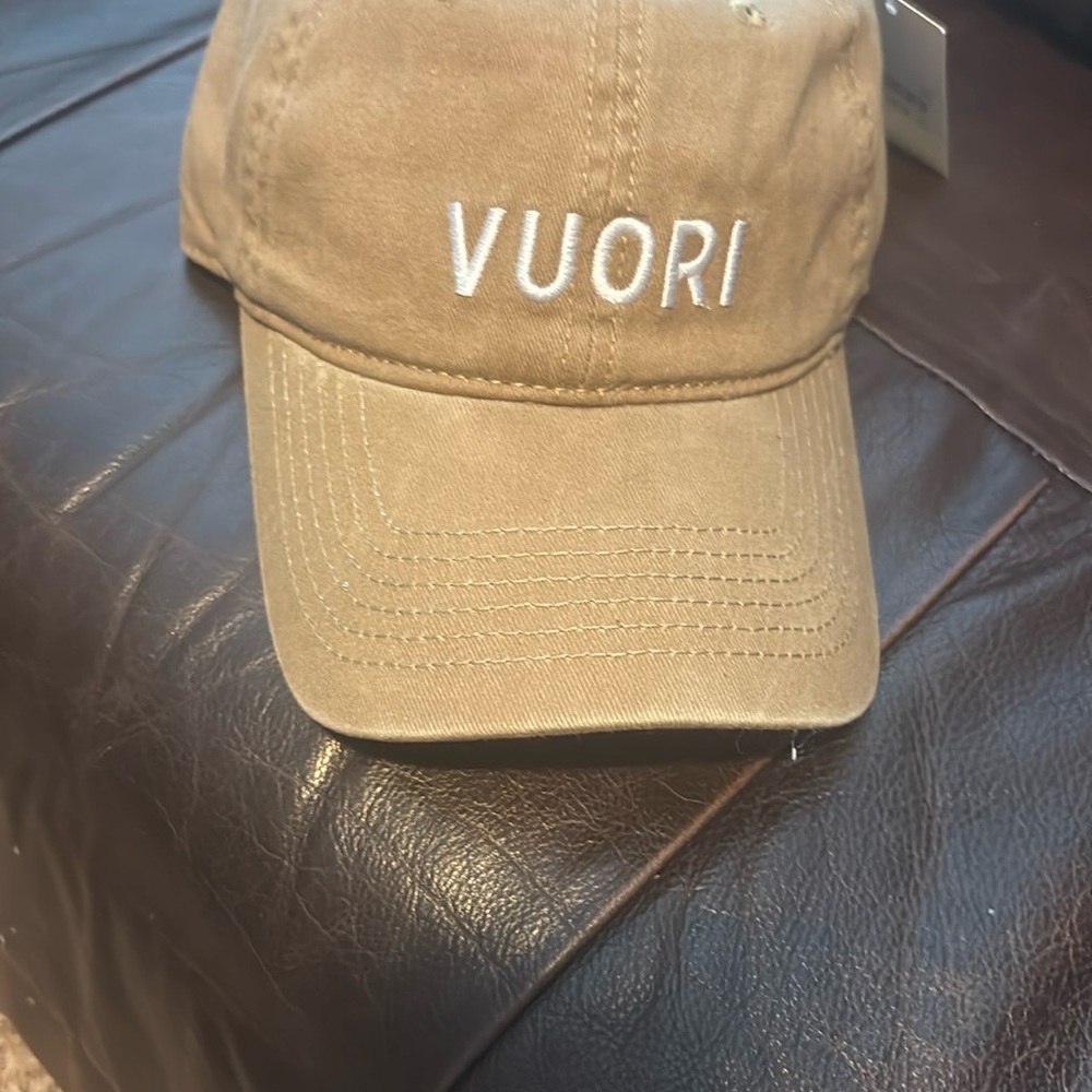 Vuori Tan Relaxed Baseball Cap with Embroidered Logo